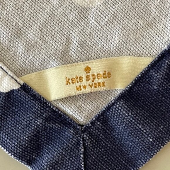 KATE SPADE Charlotte Street Napkins Navy White Polka Dot 4 - Picture 4 of 14